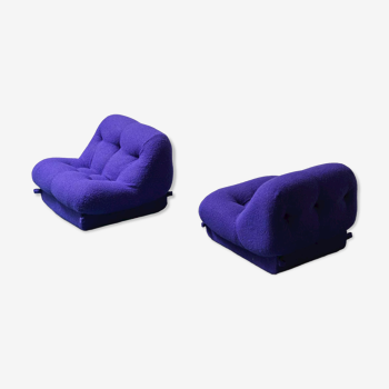 Paire de fauteuils Nuvolone mimo mature années 70 vintage moderne