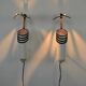 A pair of white “Skarabé” wall lamps by Stig Ahlström and Clas Kock for Ateljé Lyktan, Sweden, 1980s