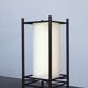 Pair of vintage Japanese style bedside lamps, 1980s