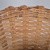 Woven bamboo basket