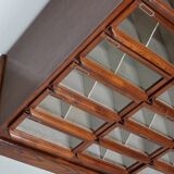 Vintage Dutch Oak / Mahogany Haberdashery Shop Cabinet, 1930s