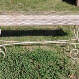 Old large iron planter