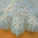 Clichy blue speckled opaline lampshade