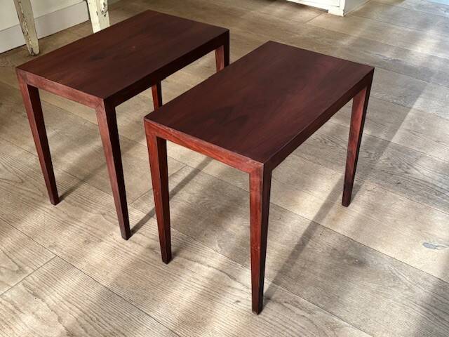 2 rosewood bedside tables by Severin Hansen - Denmark 1960s