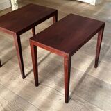 2 rosewood bedside tables by Severin Hansen - Denmark 1960s