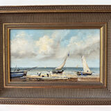 Oil on wood Eugène Jacquet early 1900