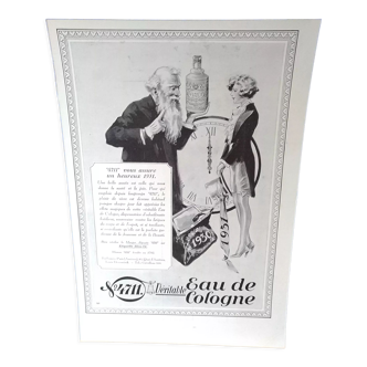 Publicité eau de Cologne n° 4711 issue d'une revue d'époque années 30