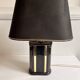 Lampe céramique noir et doré