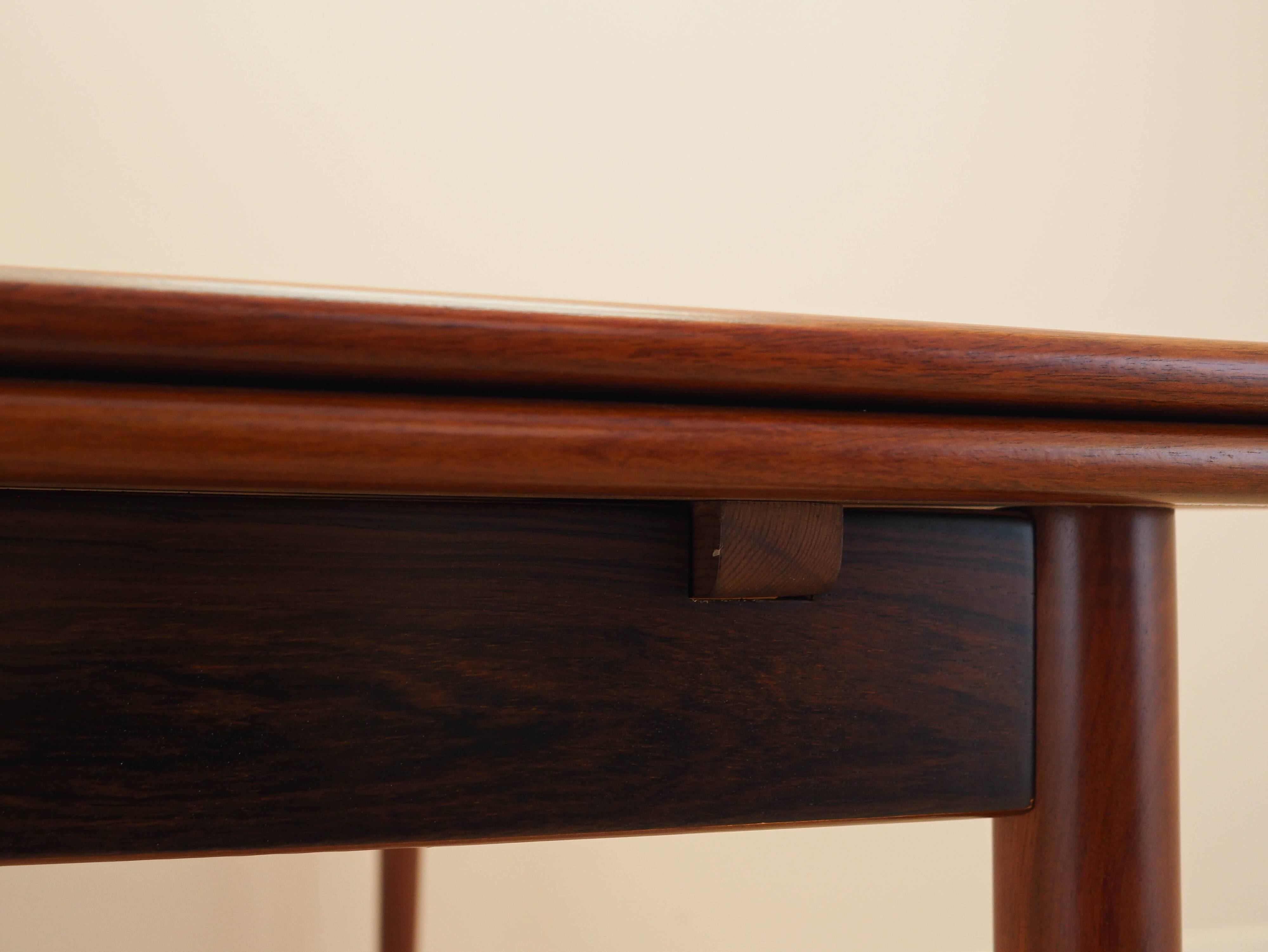 Rosewood table, Danish design, 1970s, made in Denmark
