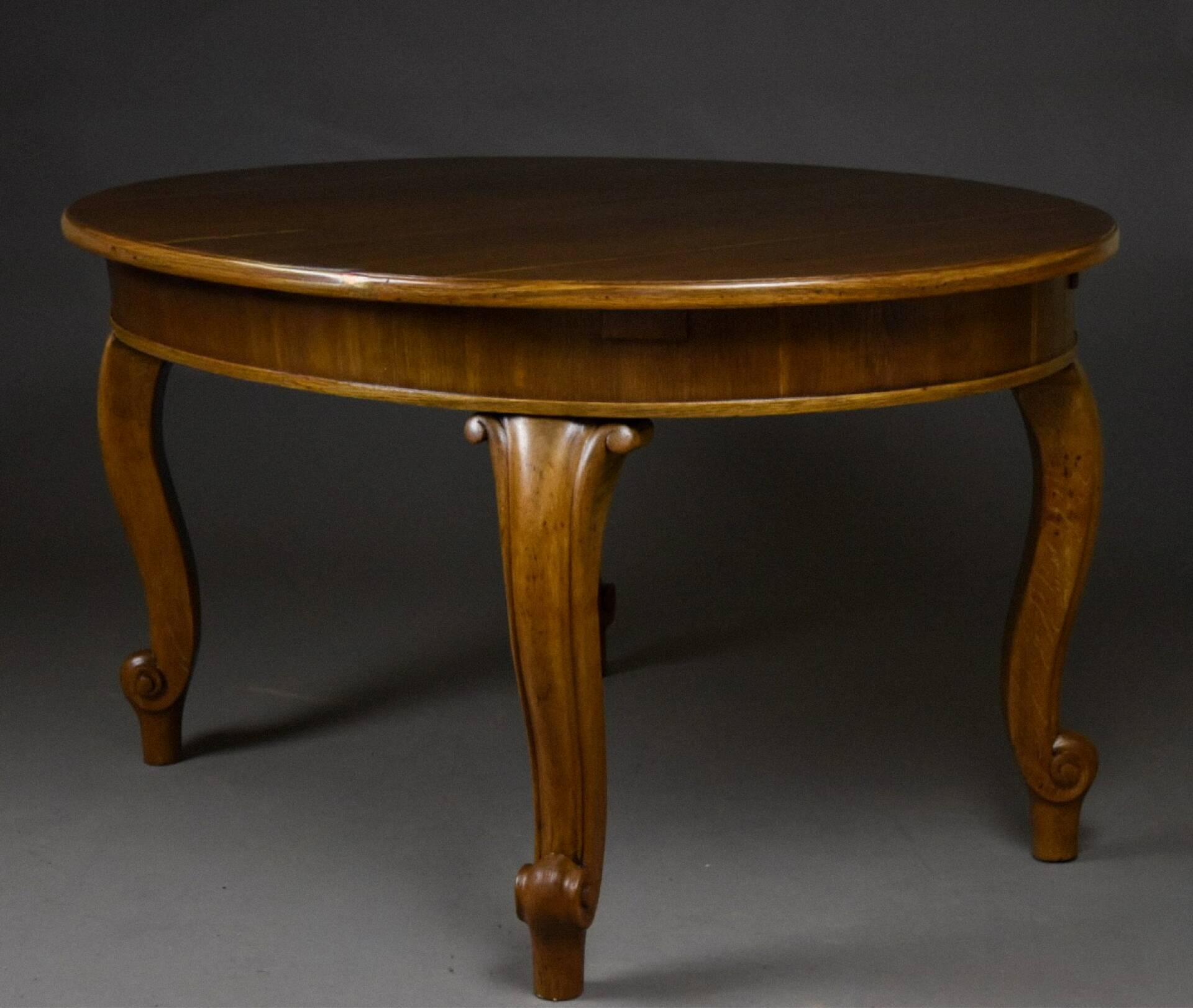 Grande table à manger extensible en chêne, début du 20e siècle