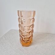 Glass vase 'Rosaline' Art Deco style '60s - Vintage Luminarc
