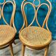 4 chaises thonet n 19 de bistrot bois courbé