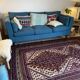 Old Afghan wool rug 270x186cm