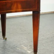 Heirloom Vintage Brown Leather Coffee Table by Weiman