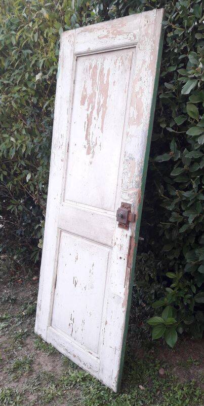 Door H186.5xW75cm with 18th century interior molding