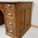 Coffered walnut desk