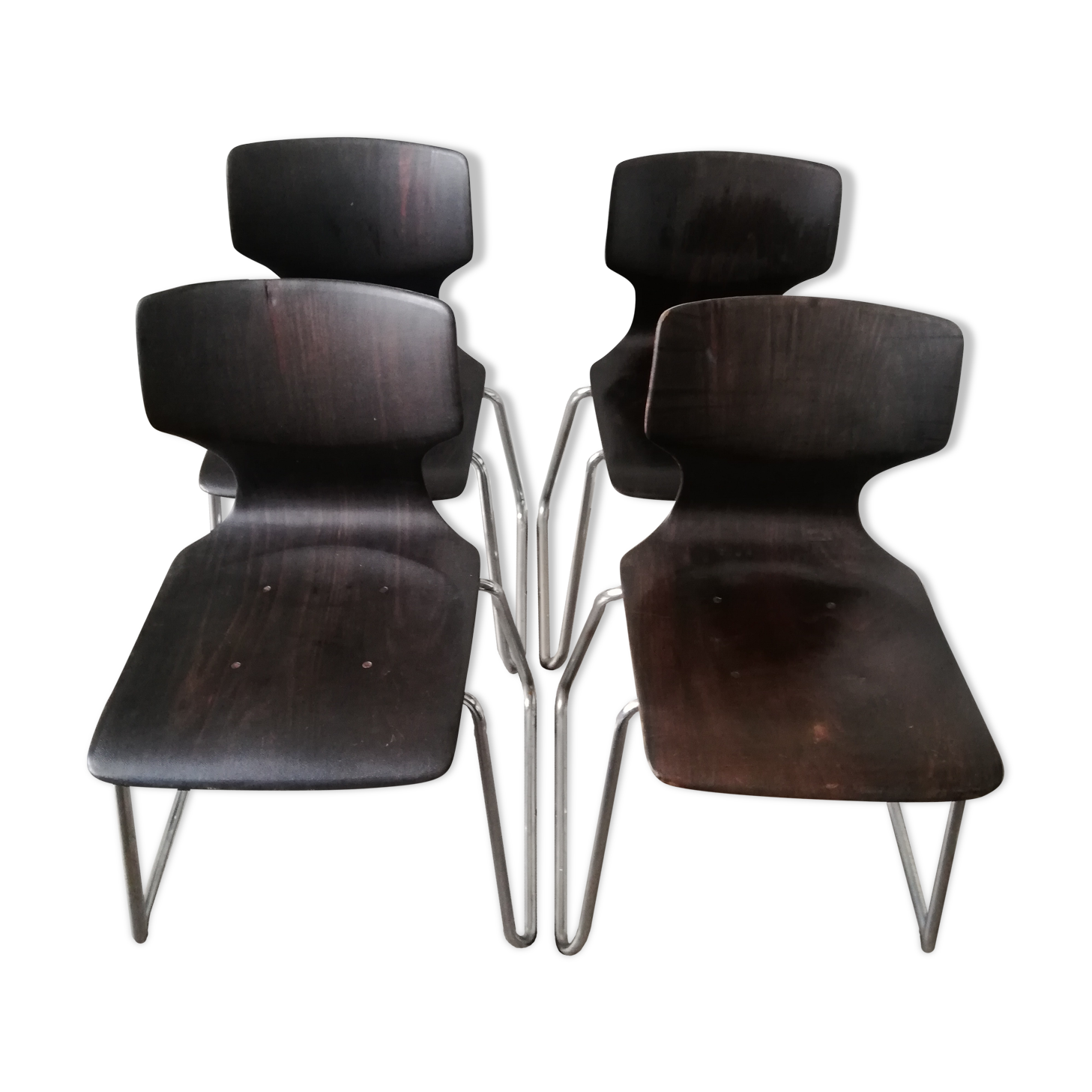 Vintage school chairs Flötotto