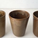 Set of 4 glasses in gres