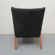 1950s armchair in anthracite velour, completly restored