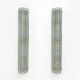 Pair of Modern Italian Brass and Murano Glass Textured Light Green Wall Sconce