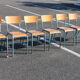 Set of school chairs by Mullca