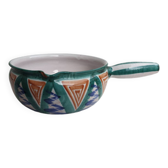 Ceramic fondue pot Robert Picault Vallauris 1950 1960