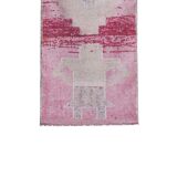 Vintage Turkish rug from Oushak, hand-woven 91x300 cm