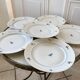 Lot de 6 assiettes plates tchèques made in france modèle déposé années 50-60