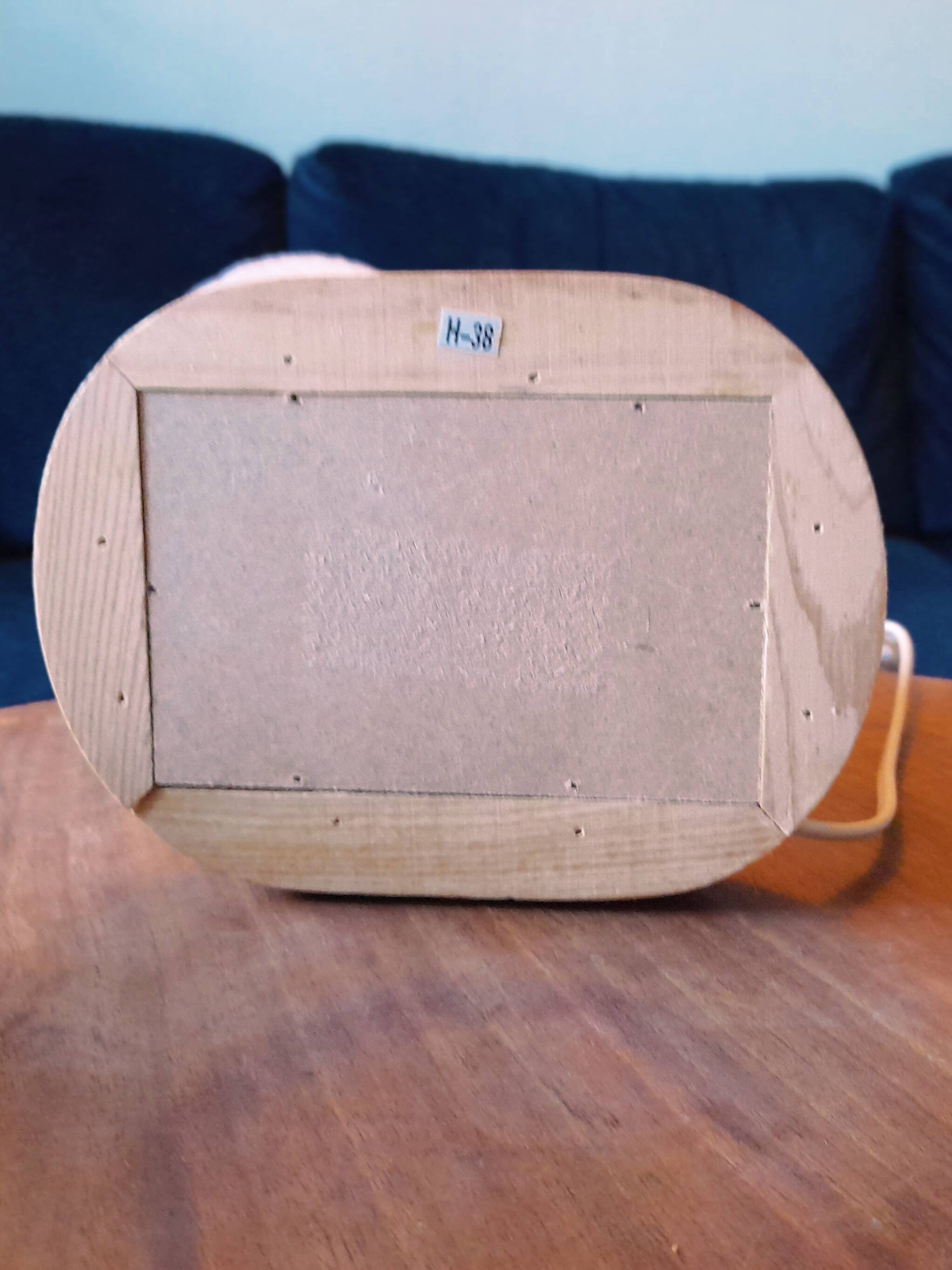 Vintage Swedish pine electric candelabra, 70s/80s