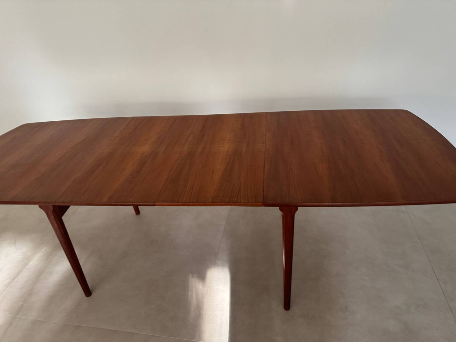 Vintage teak Scandinavian extendable dining table