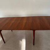 Vintage teak Scandinavian extendable dining table