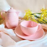 Genevieve Lethu rosé tea service