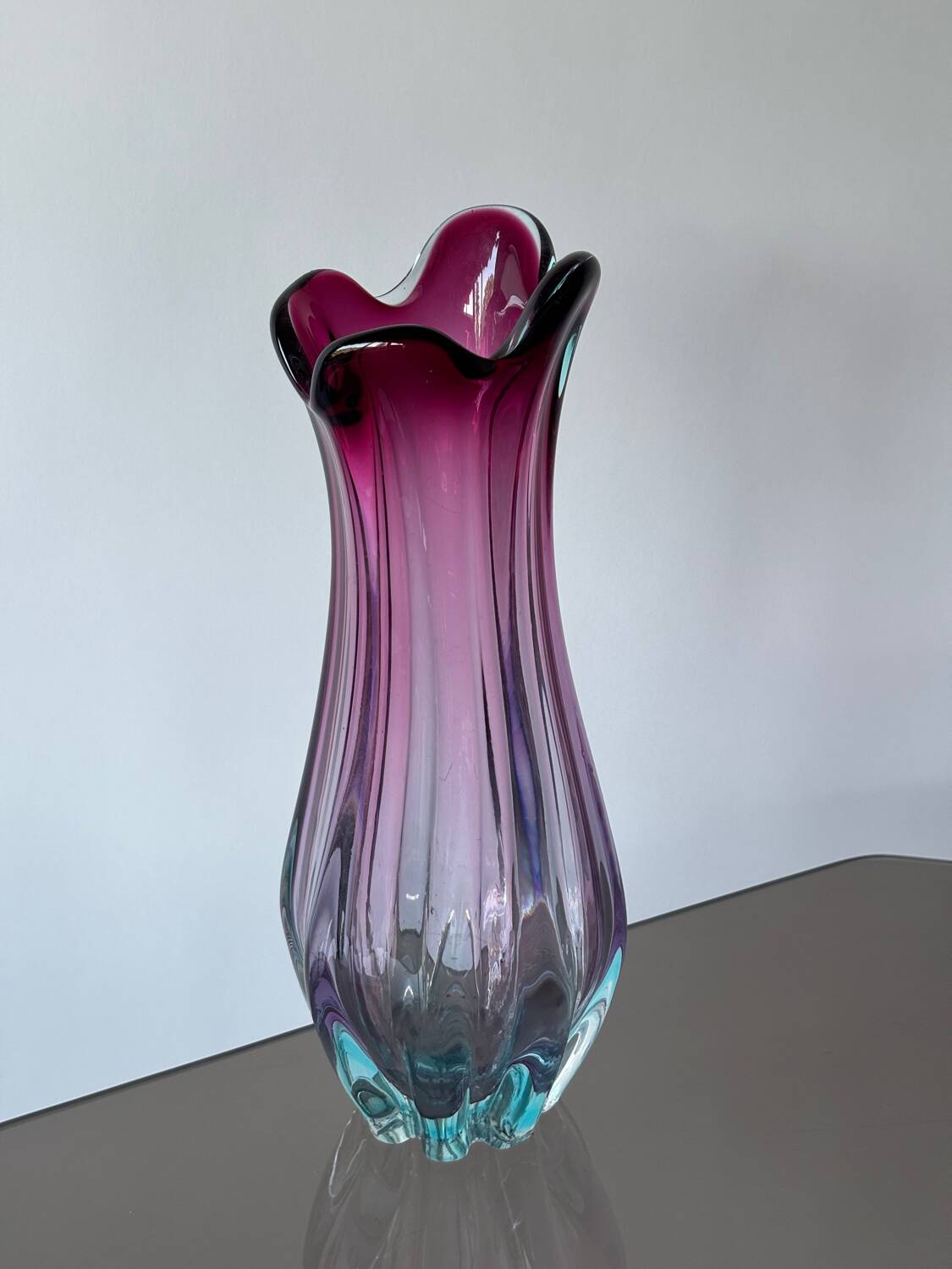 Murano blown glass vase