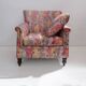 80's fauteuil made with chintz fabric