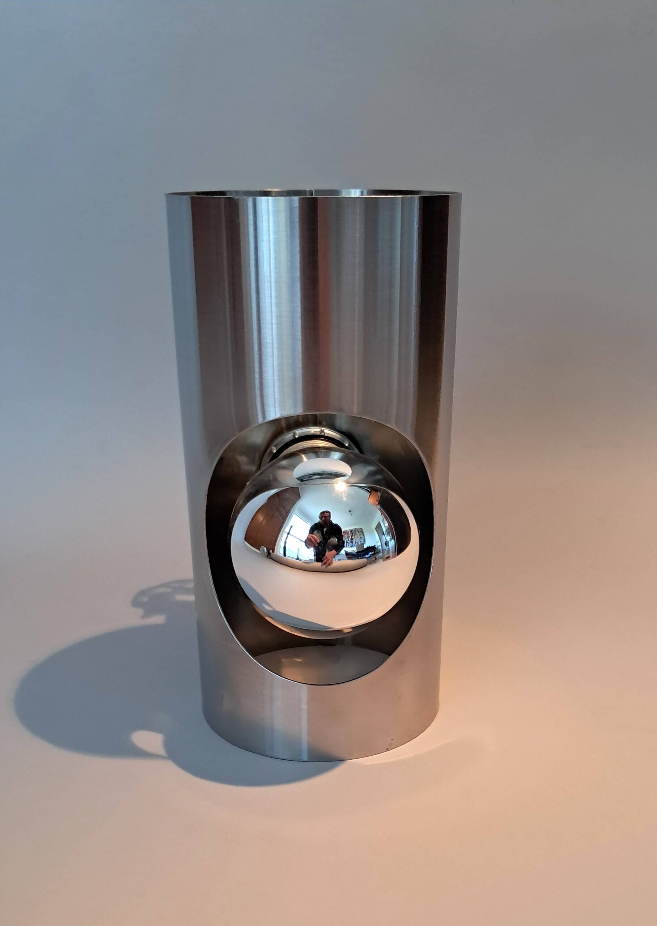 Oxar brushed aluminum wall light 1960/70.