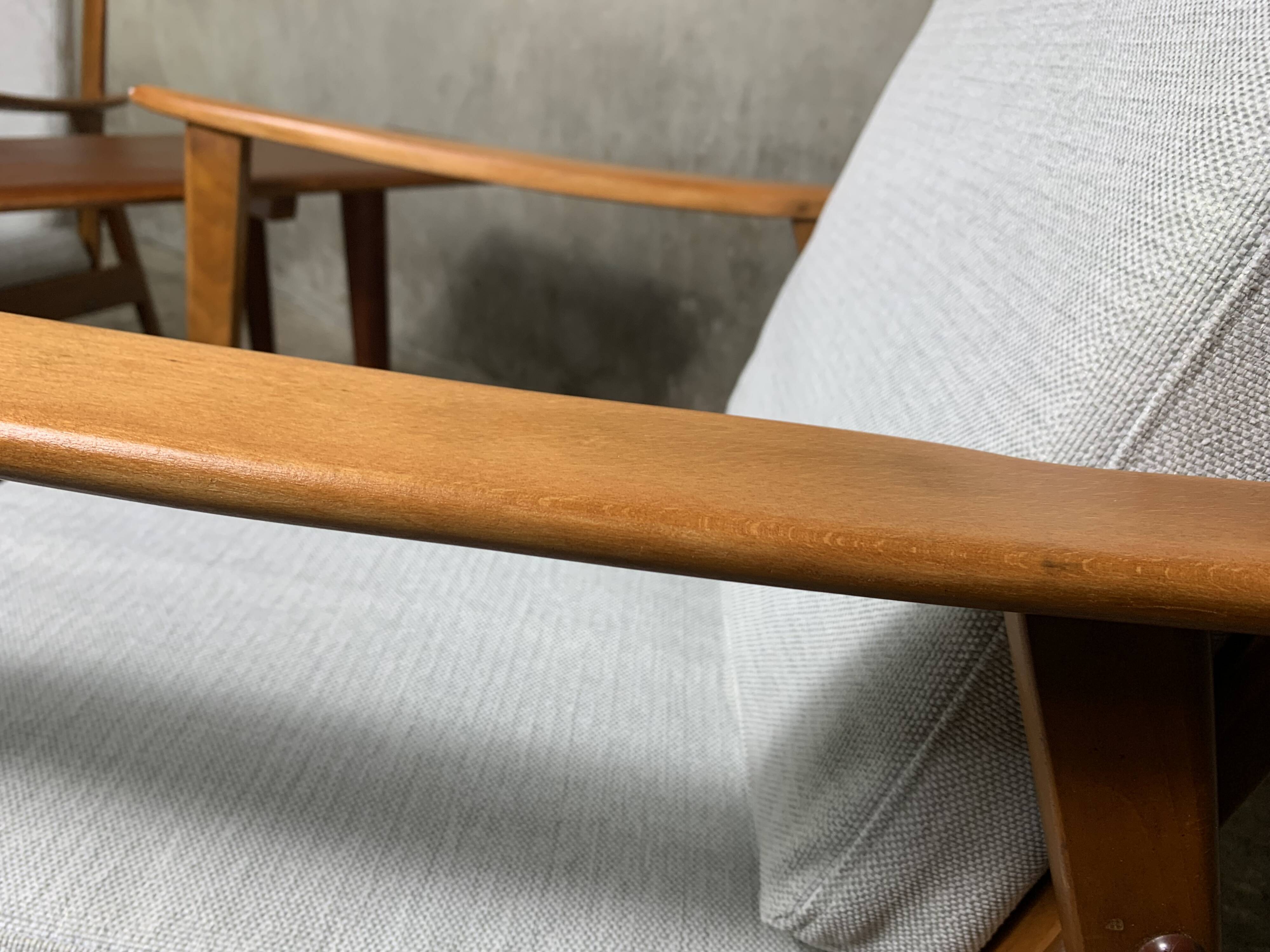 A pair of scandinavian lounge chairs from the 1960s