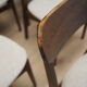 Set of six walnut chairs, Danish design, 60s, production: Denmark