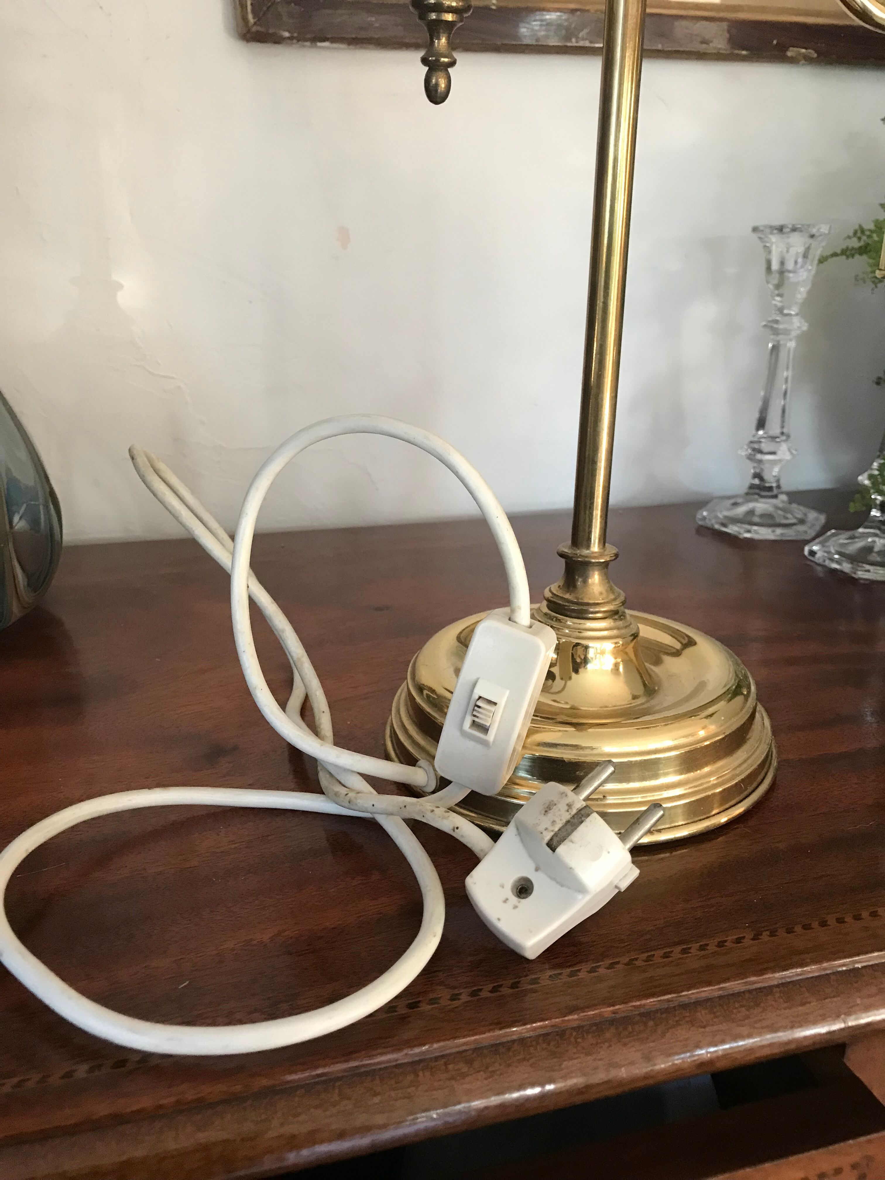 Brass lamp by Sölken Leuchten