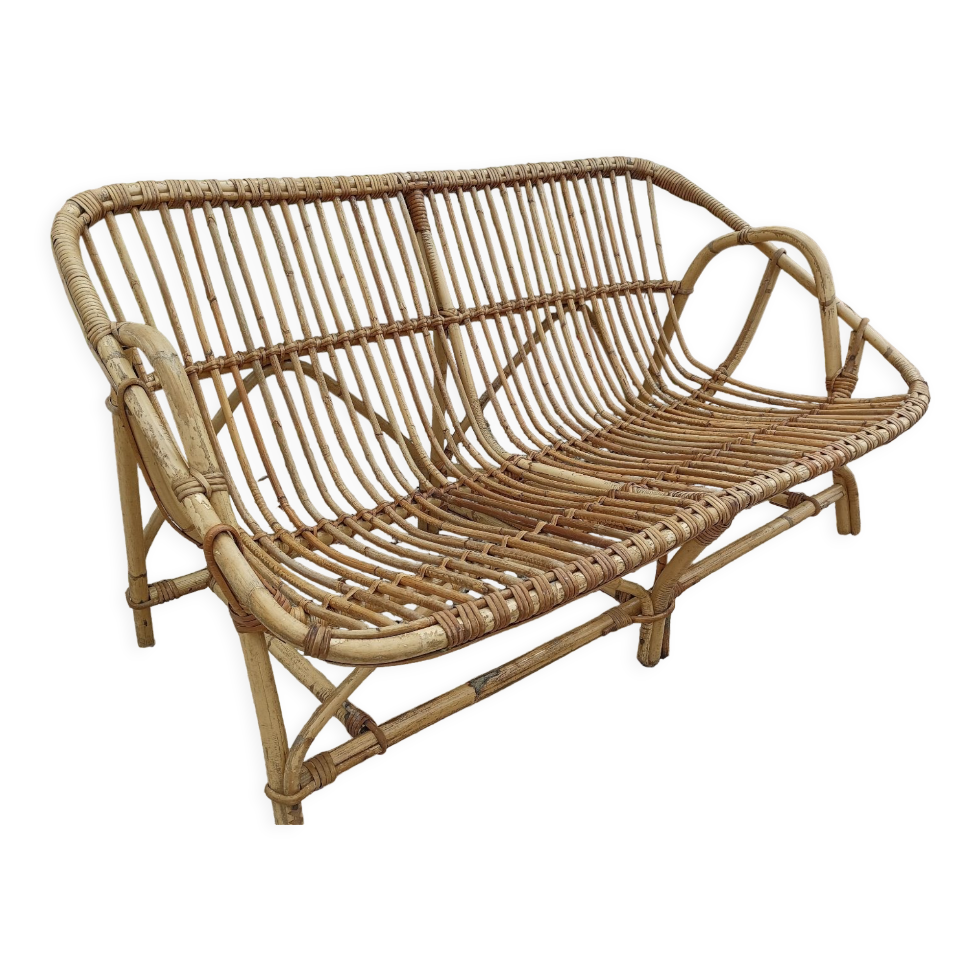 Rattan sofa