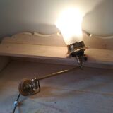 Applies articulated in brass and Tulip glass