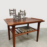 Vintage Scandinavian teak coffee table side table Holger Georg Jensen Kubus