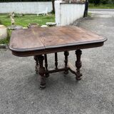 Henry II style oak dining table