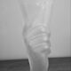 Sculptural vase "Victorian Hand" in frosted moulded glass — 19th century