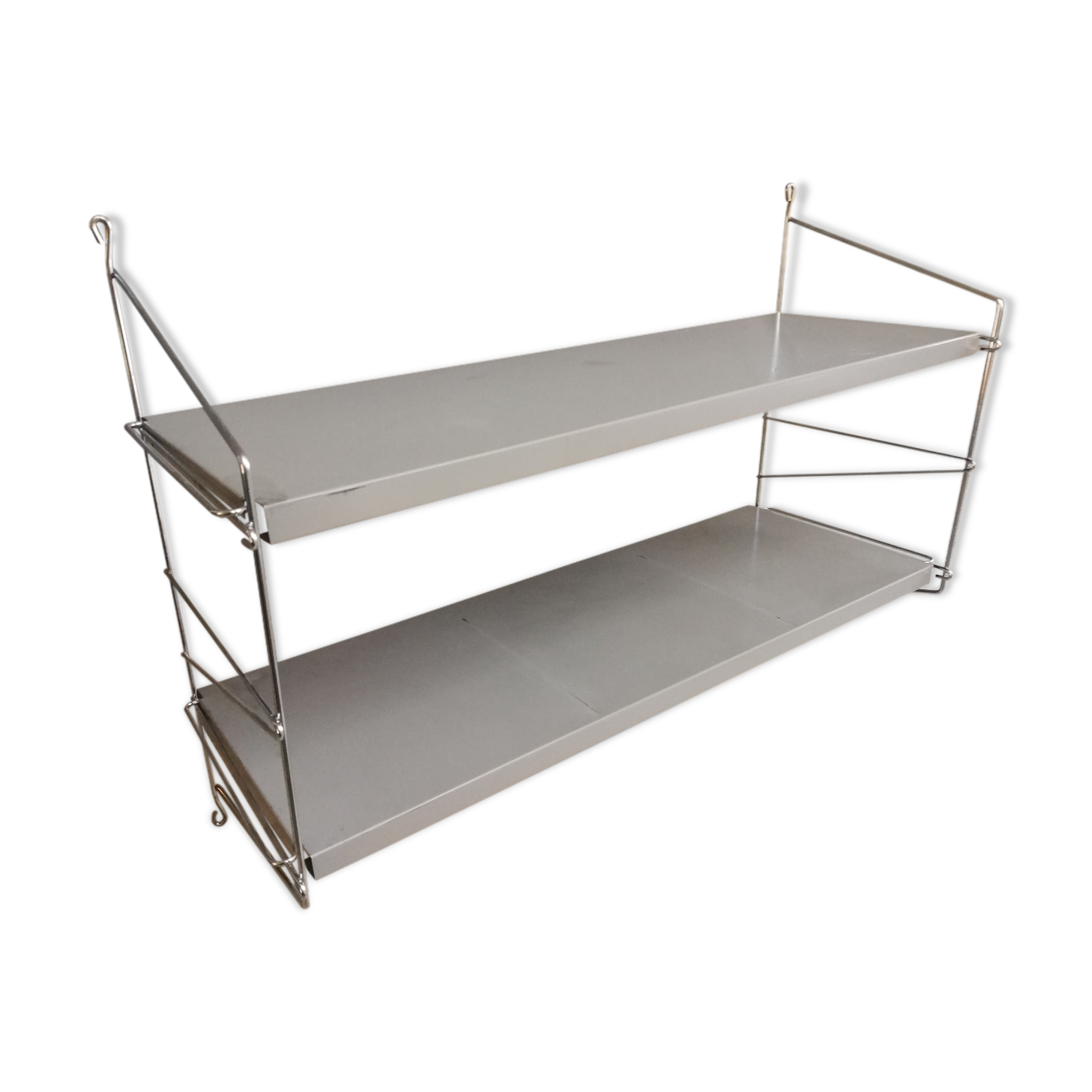 Metal shelves