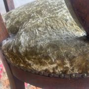 Restoration period armchair in solid walnut – France, circa 1820-1830