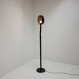1970s retro vintage freestanding Dijkstra bowl shaped reading floor lamp