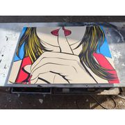 Impression pop art vintage Sssshhh by Deborah Azzopardi