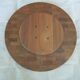 Large round platter turning - design Danish teak 70s