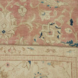 Hand-knotted persian antique 1970s 320 cm x 357 cm beige wool carpet