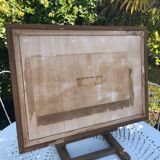 Peinture abstraite sur panneau